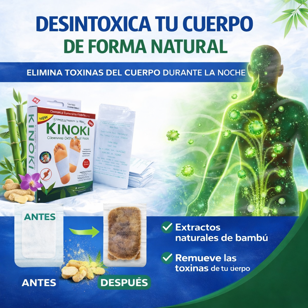 10X Parches Desintoxicantes Kinoki – Colócalos y Descansa