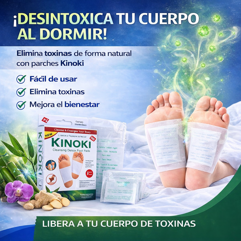 10X Parches Desintoxicantes Kinoki – Colócalos y Descansa