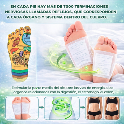 10X Parches Desintoxicantes Kinoki – Colócalos y Descansa