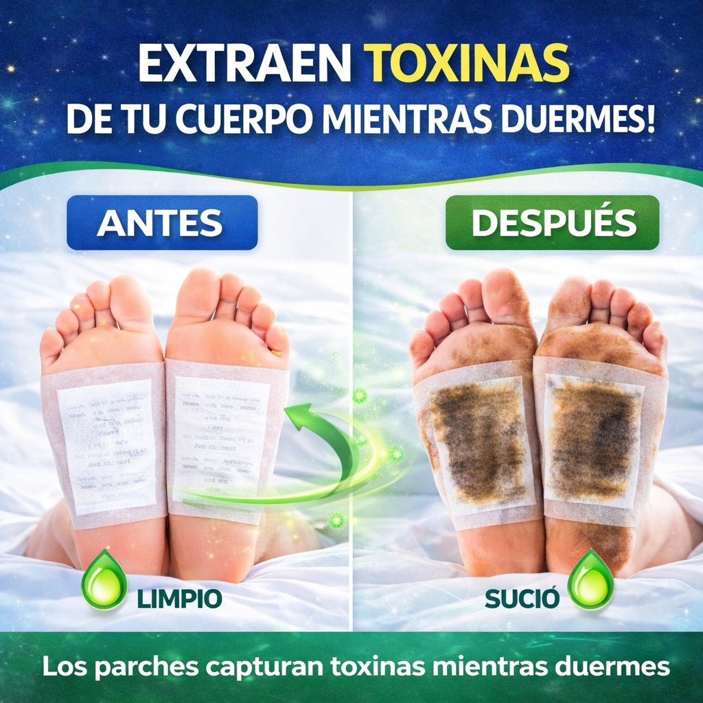 10X Parches Desintoxicantes Kinoki – Colócalos y Descansa